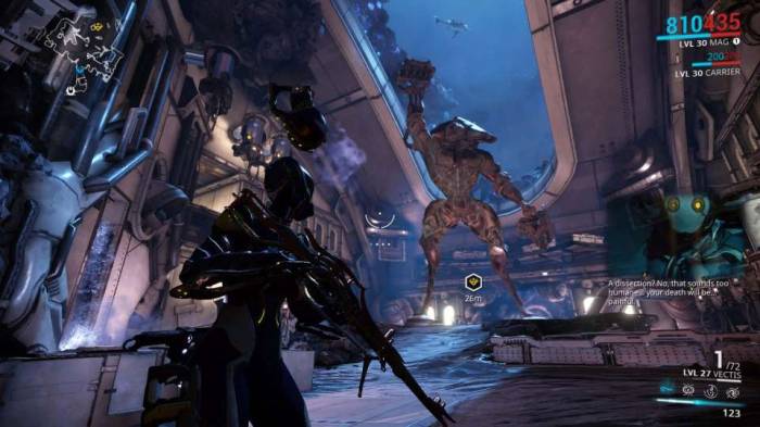 Warframe Mag screenshot dissection