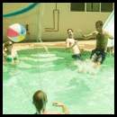thumbnail Pool volleyball diving slide serve
