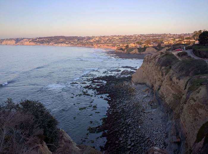 La Jolla Cove coast walk view