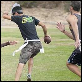 thumbnail Pilgrim indian costume flag football