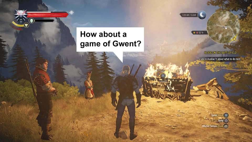 Witcher 3 meme inappropriate Gwent moment