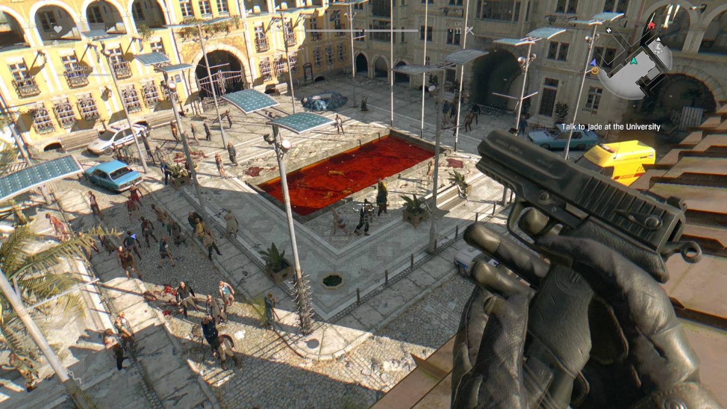 Dying Light courtyard blood pool