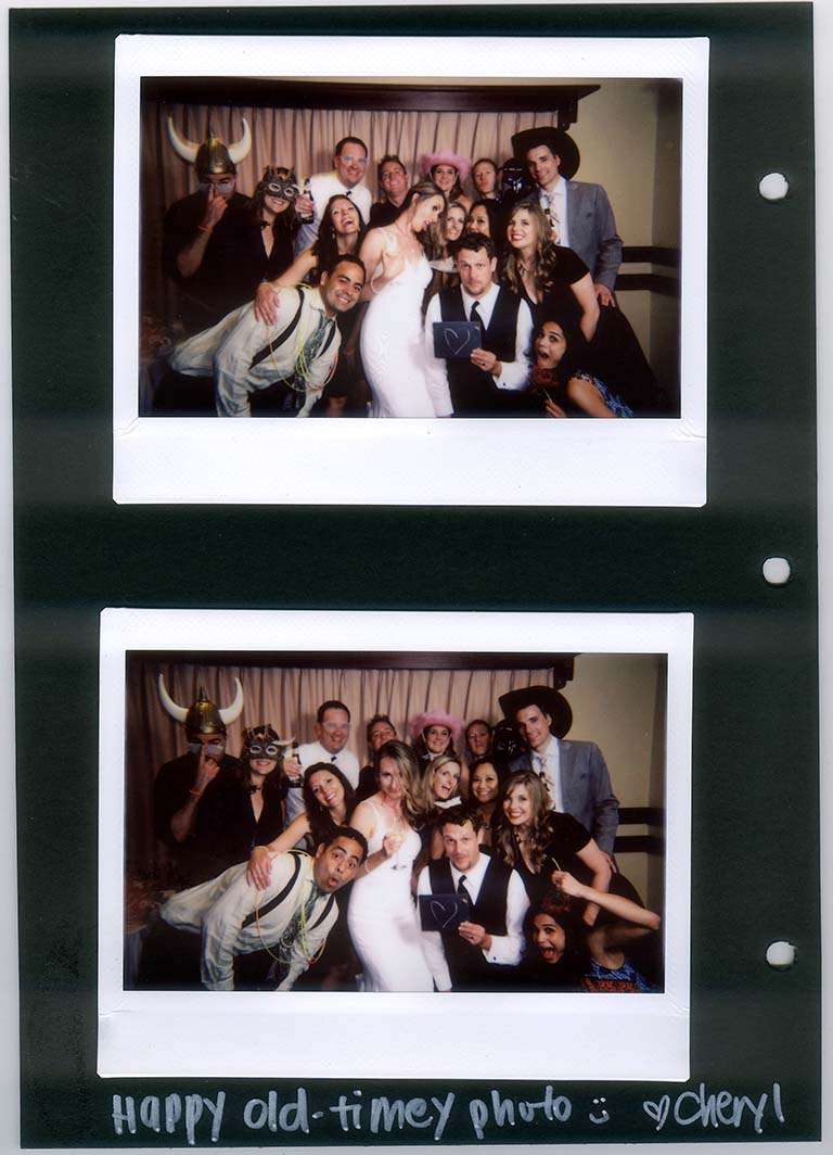 Wedding photobooth instant camera Polaroid