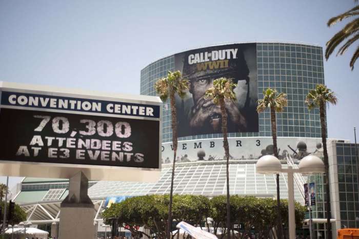 E3 2017 LA Convention Center Call of Duty WWII exterior