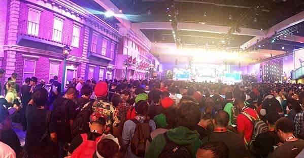 E3 2017 Nintendo booth panorama crowd
