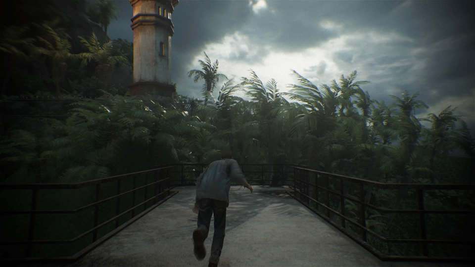 Uncharted 4 screenshot lighthouse jungle escape