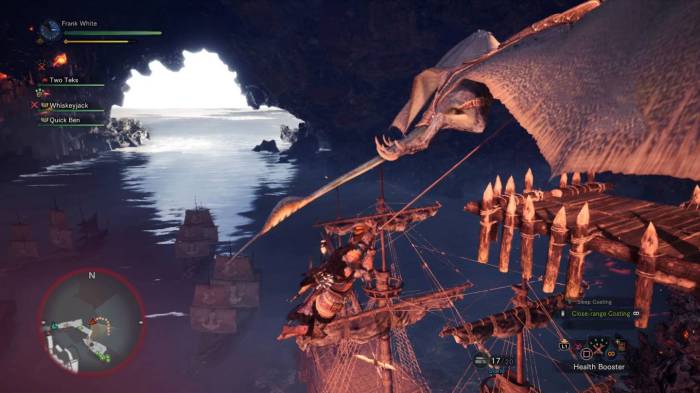 Monster Hunter World screenshot Zorah ships cave