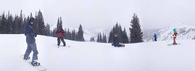 Park City Utah snowboarding skiing panorama