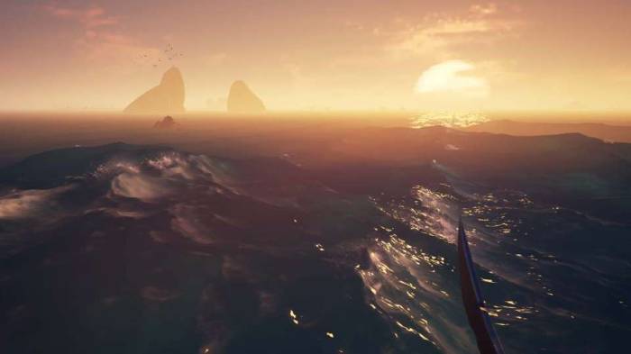 Sea of Thieves screenshot sunset pirates piracy pirating