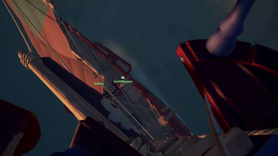 Sea of Thieves crows nest view