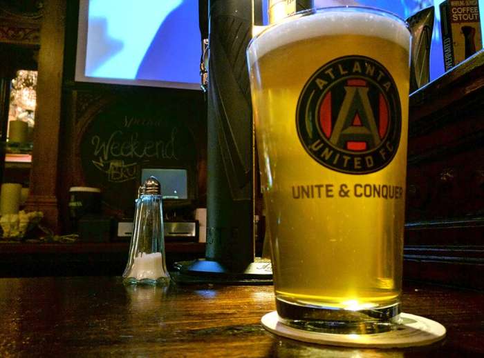 Atlanta beer bar United FC pint glass