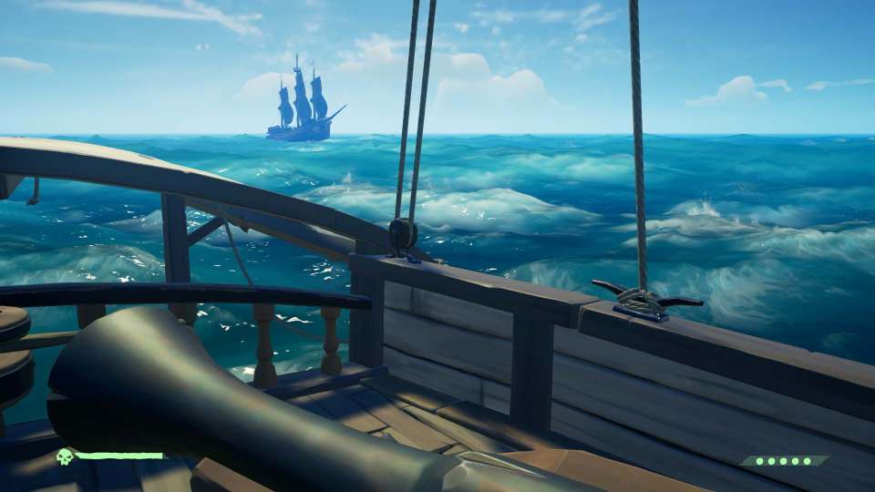 Sea of Thieves ship pursuit