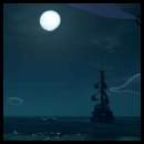 thumbnail Sea of Thieves ship combat cannon night full moon