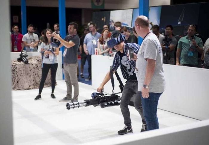 E3 2018 VR gatling gun