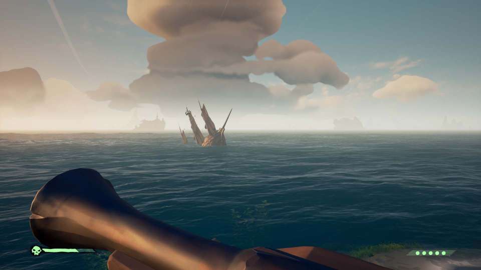 Sea of Thieves sinking ship screenshot