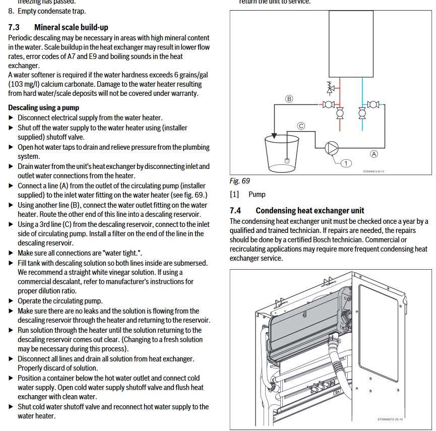 Tankless water heater descaling instructions figure 69 nice