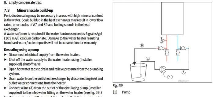 Tankless water heater descaling instructions figure 69 nice