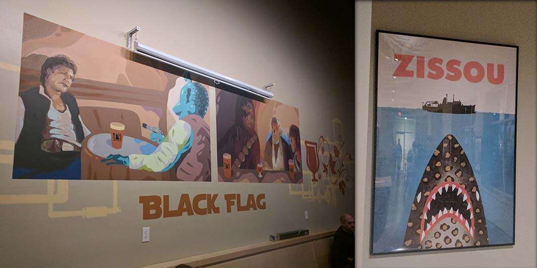 Black Flag Brewery Maryland posters Star Wars Life Aquatic