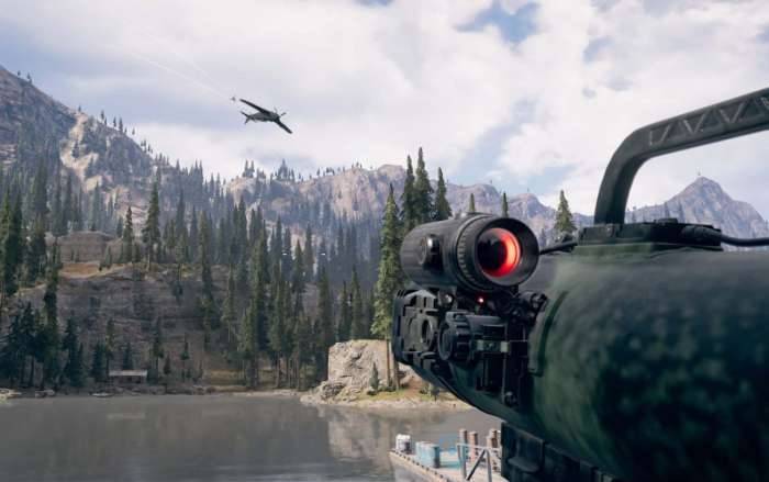 FarCry 5 screenshot plane hit rocket launcher pilot