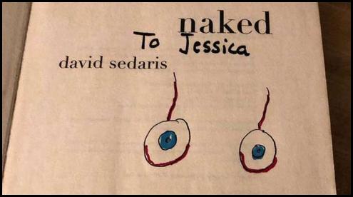David Sedaris Naked signed book