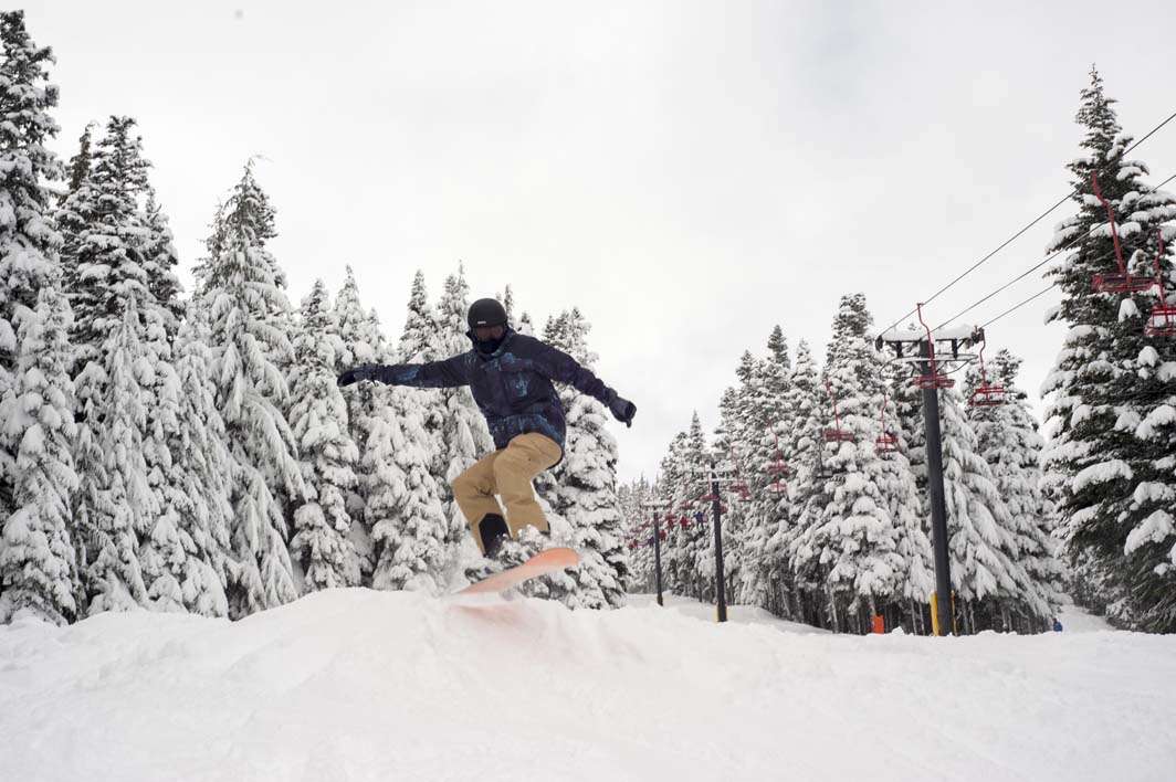 Mt Hood snowboard mogul