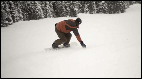 Skiing snowboarding Mount Hood snow grab