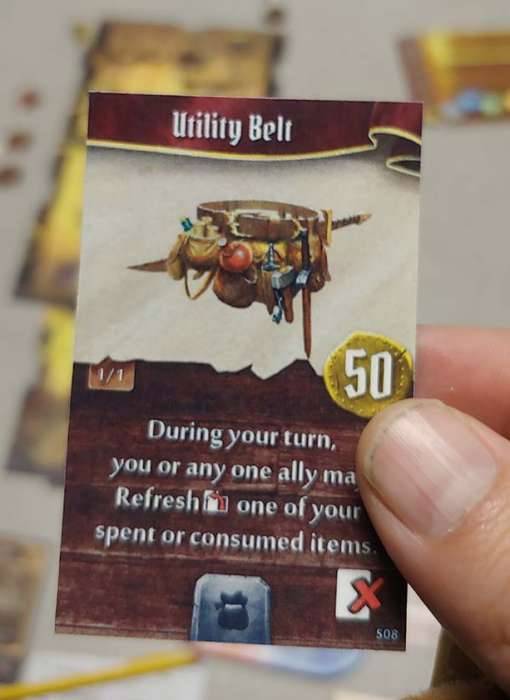 Gloomhaven Utility Belt item card