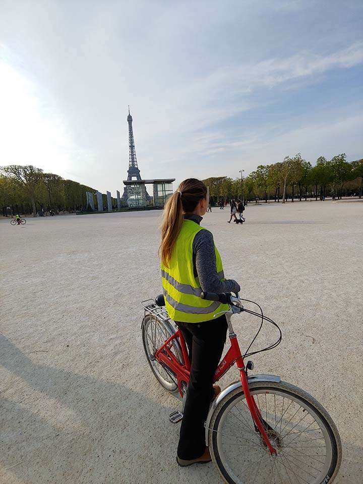 Paris France Fat Tire bike tour Eiffel Tower