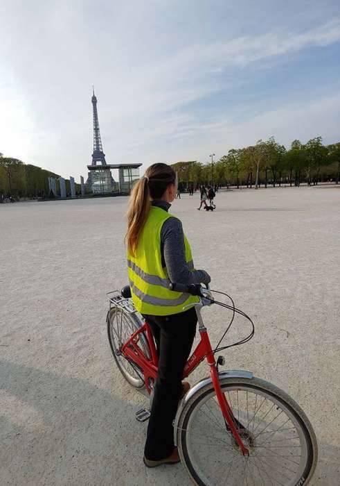 Paris France Fat Tire bike tour Eiffel Tower