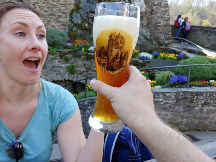 Germany Burg Eltz Bacharach cafe beer