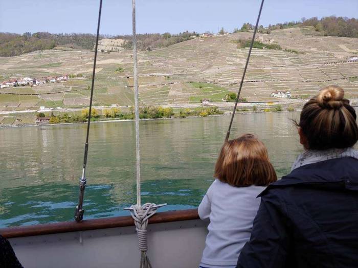 Lac Leman Switzerland boat trip vineyards