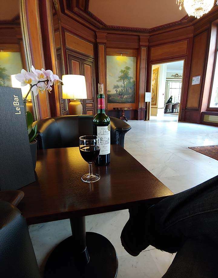 Paris France travel hotel St James Albany lounge wine