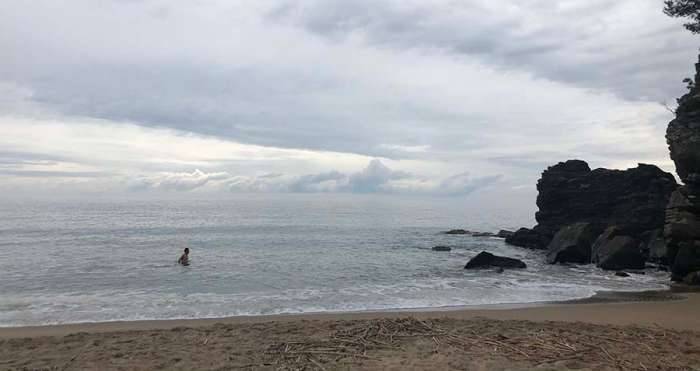 France Rayol Canadel Sur Mer Mediterranean riviera Plage Fenouillet swimming