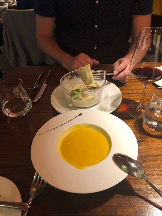 Taverne Interlaken Switzerland soup