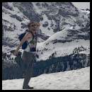 thumbnail Swiss Alps Murren ski slope hike yoga pose