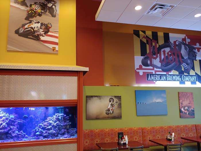 American Brewing Company Maryland motorcycle posters fish tank