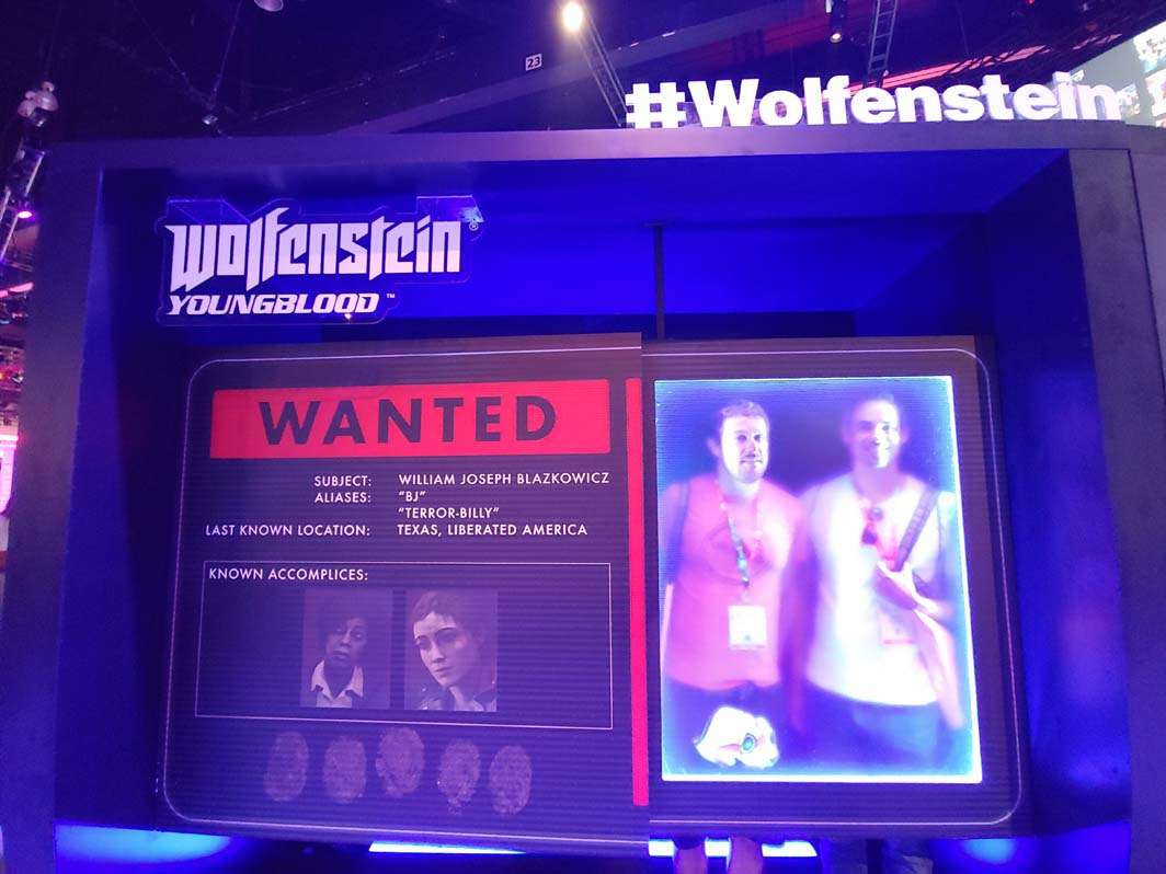 E3 2019 Wolfenstein Youngblood photobooth