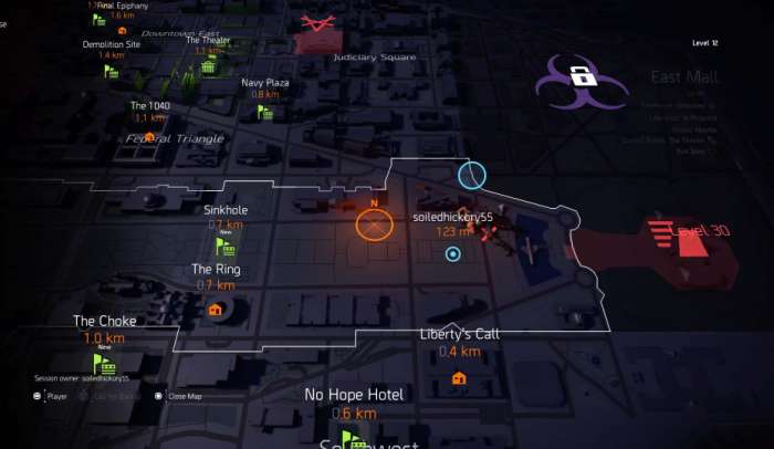 Tom Clancy The Division 2 map