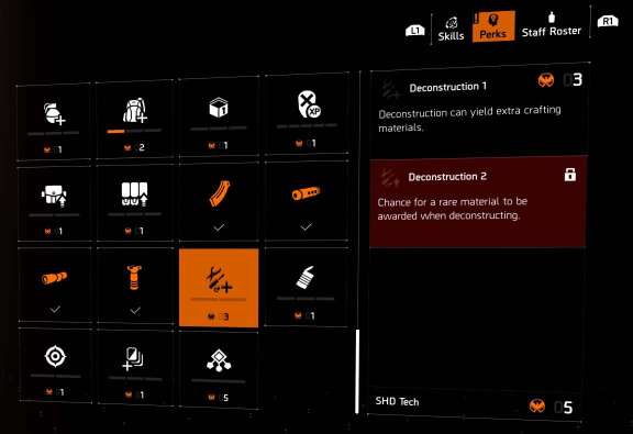 Tom Clancy The Division 2 perks