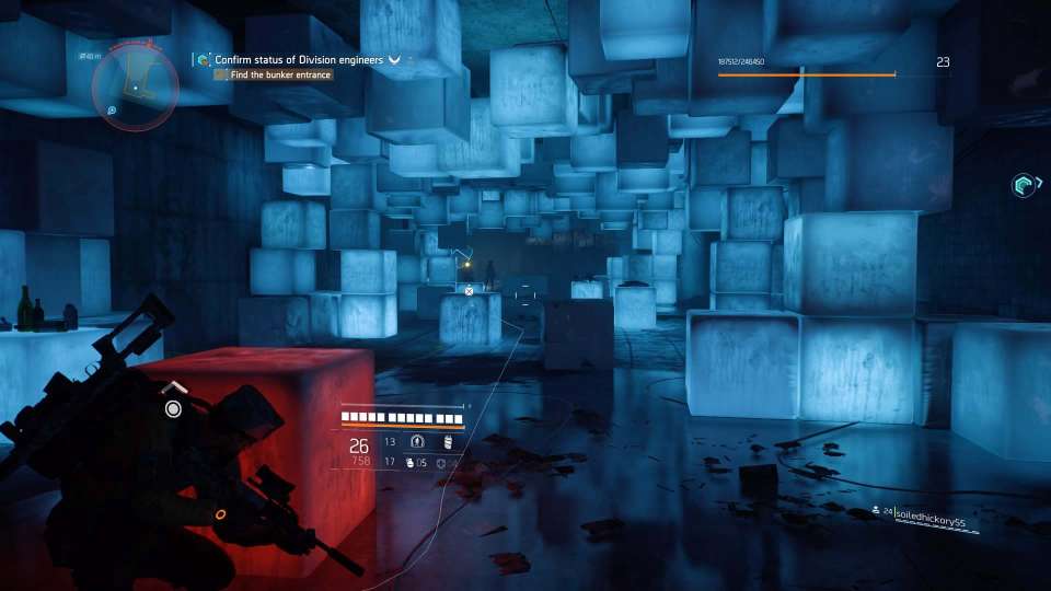 The Division 2 Tom Clancy cube room cover shooting