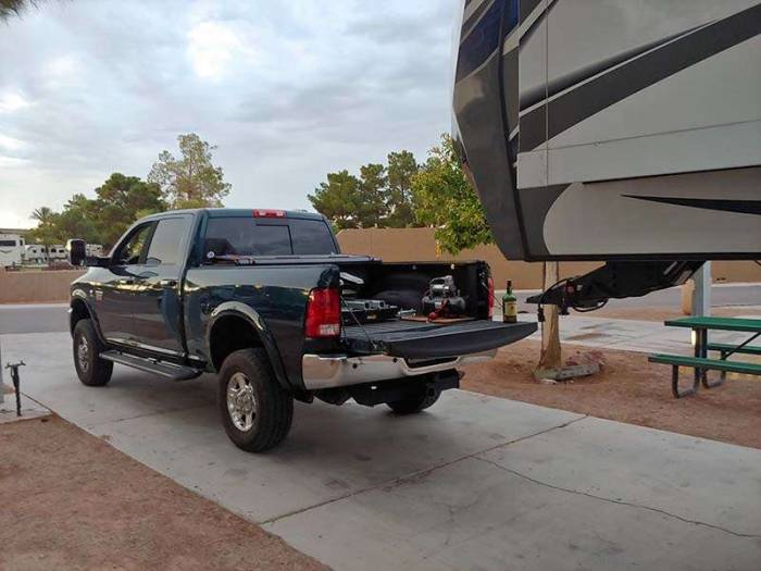 RV trailer Oasis Resort Las Vegas