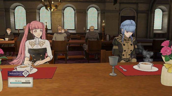 Fire Emblem Three Houses meals