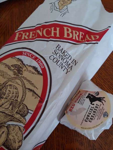 Sonoma County french bread cheese Red Hawk
