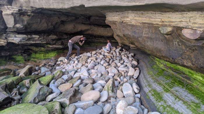 Photography photo shoot cave La Jolla