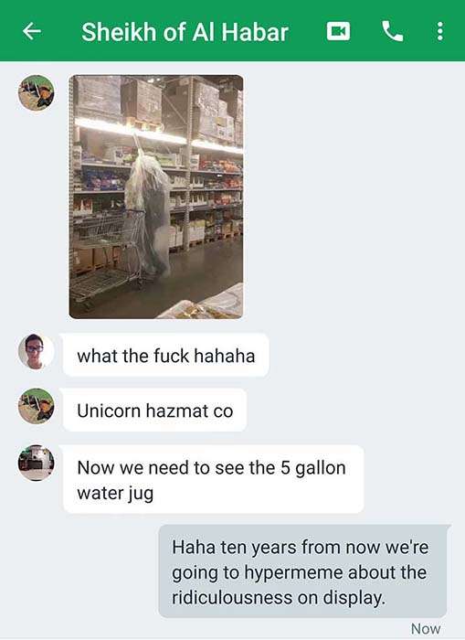 Covid memes unicorn hazmat