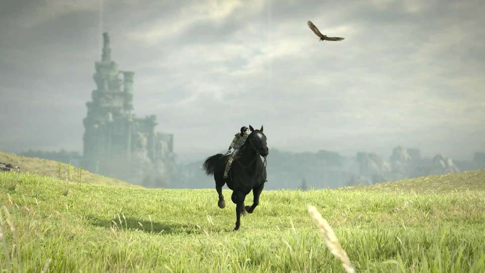 Shadow of the Colossus remaster Agro bird tower riding