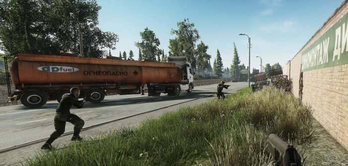 Escape from Tarkov pistol squad fuel truck