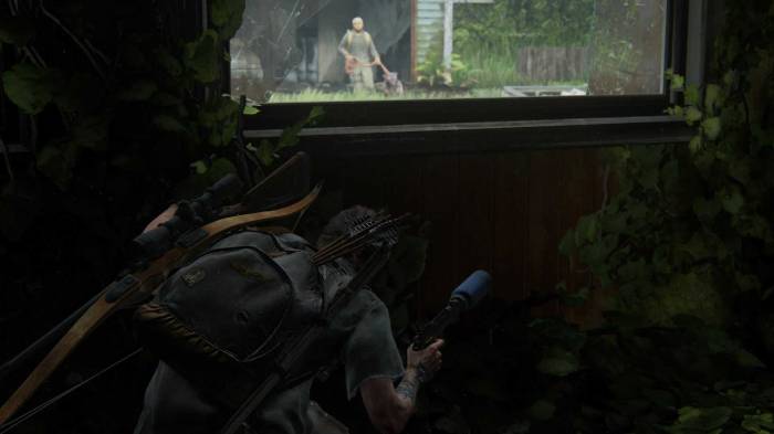 The Last Of Us Pt 2 sneaking suppressor
