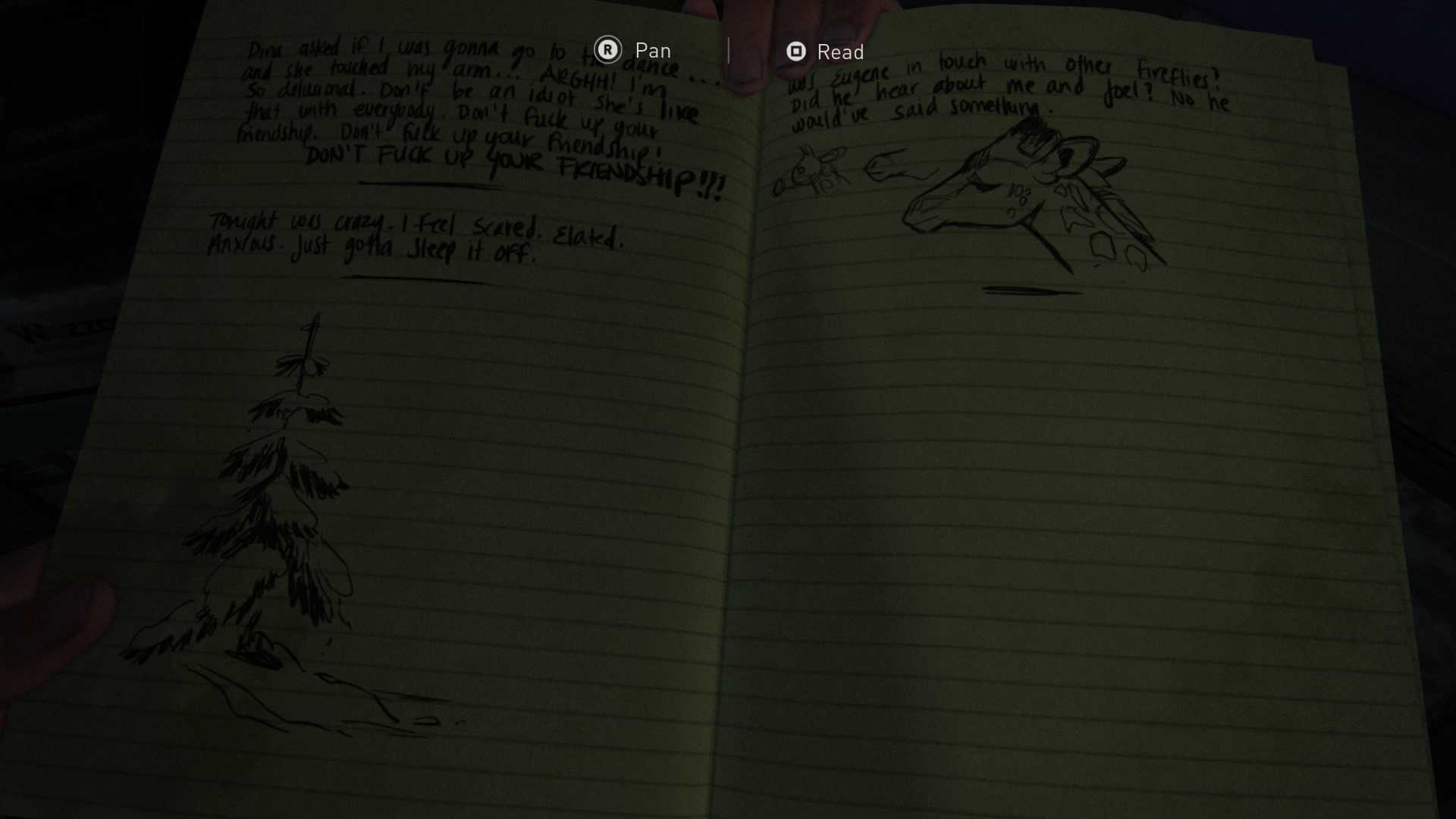 The Last of Us 2 giraffe journal