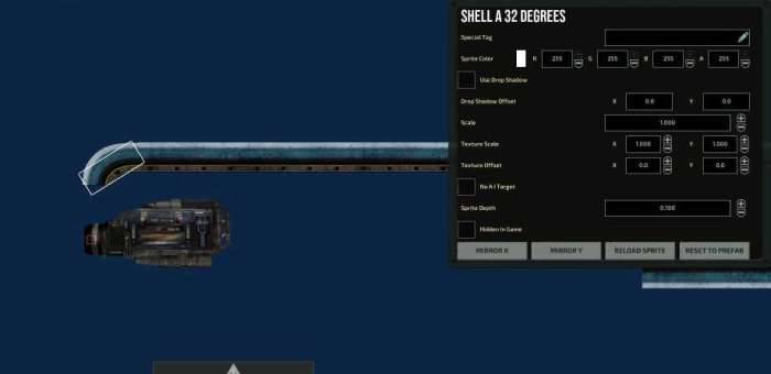 Barotrauma submarine editor shell layout